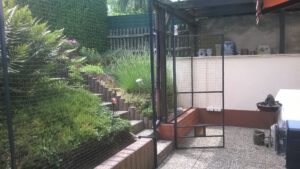 Terrasse für Katze gesichert