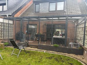 Katzengehege überdachte Terrasse